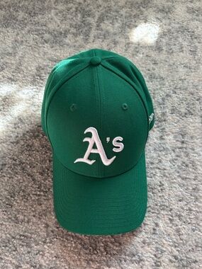 9Forty Brand Green with White 'A's Logo